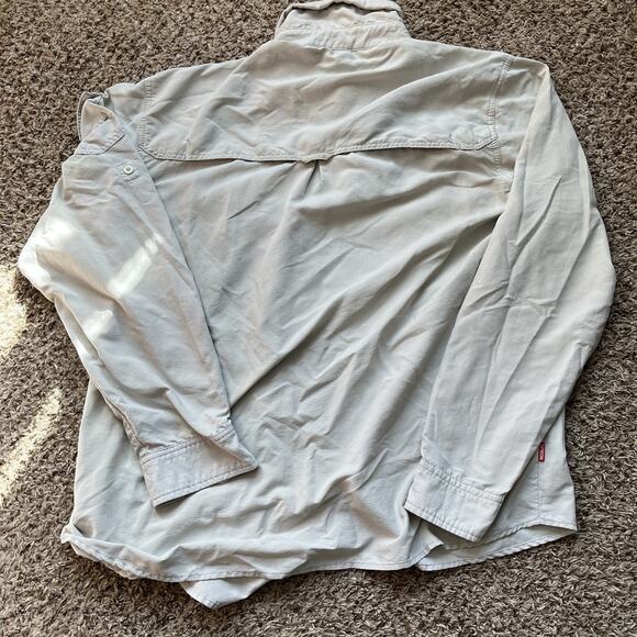 Craghoppers Shirt Mens Large Beige Nosilife Insect Shield Button Down Hiking EUC - Picture 10 of 13
